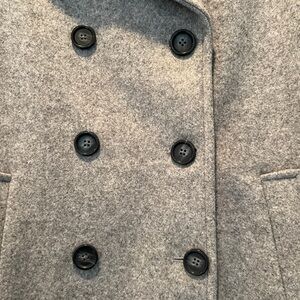 Old Navy grey Double-Breasted Pea Coat woman’s XL